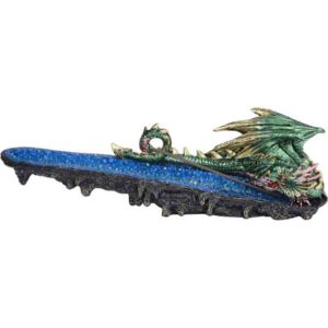 Green Dragon Geode Incense Burner