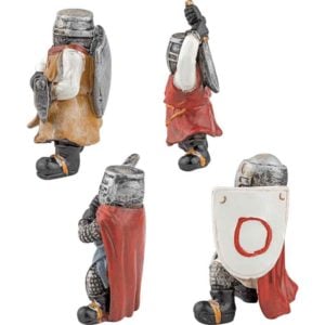 Colorful Knight Mini Statue Set