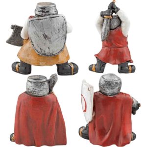 Colorful Knight Mini Statue Set