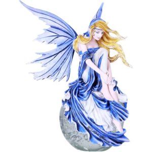 Blue Dream Fairy Crystal Ball Statue