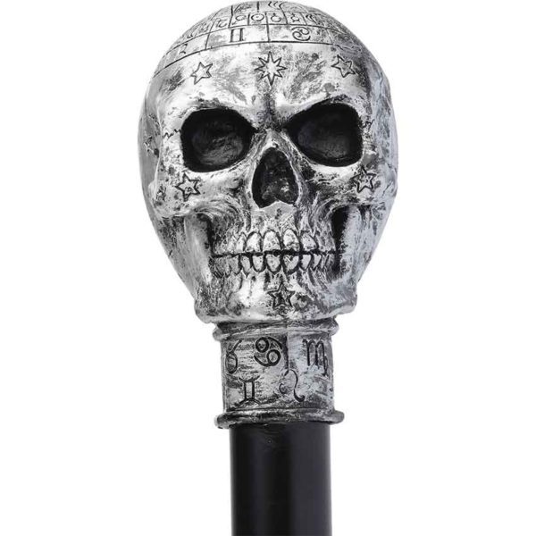 Silver Skull Walking Cane