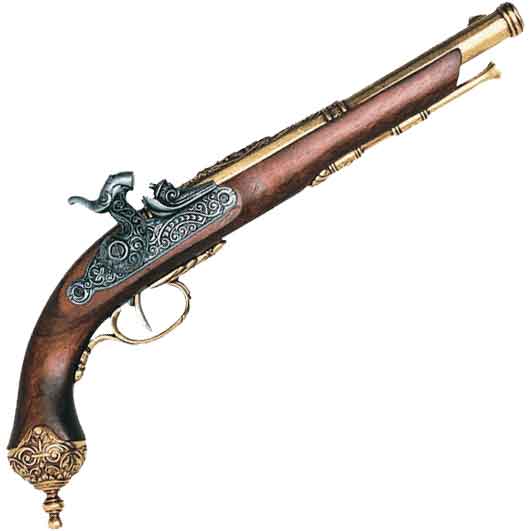 1825 Italian Percussion Pistol Brass