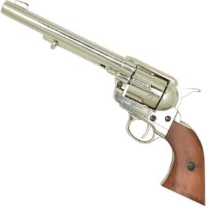 Nickel 45 Caliber Revolver USA, 1873