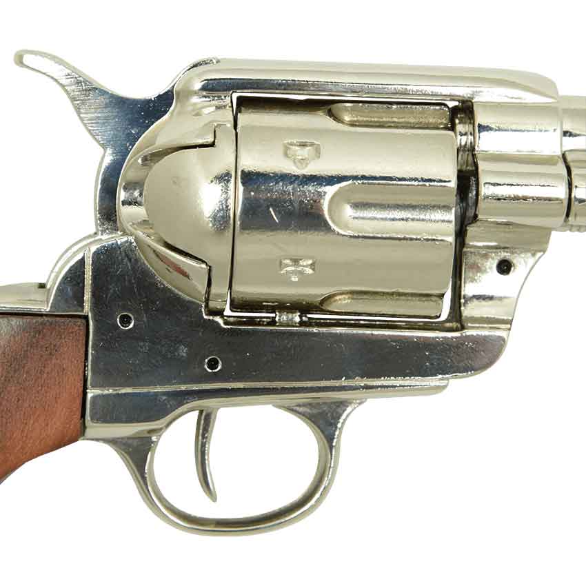 Nickel 45 Caliber Revolver USA, 1873