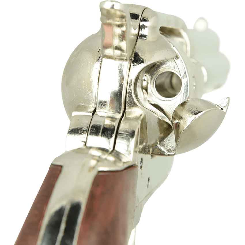 Nickel 45 Caliber Revolver USA, 1873