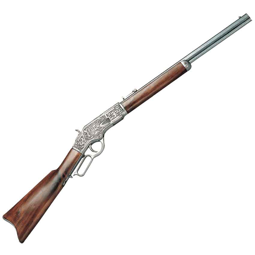 1873 Lever Action Repeating Rifle Pewter - FD1253G - Medieval