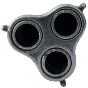 Triple Barrel Revolving Ivory Grip Flintlock Pistol