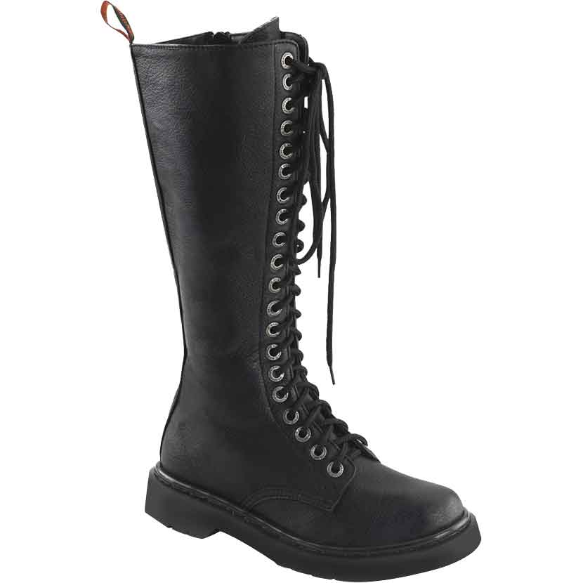 Womens Extra Tall Combat Boots - FW2152 - Medieval Collectibles