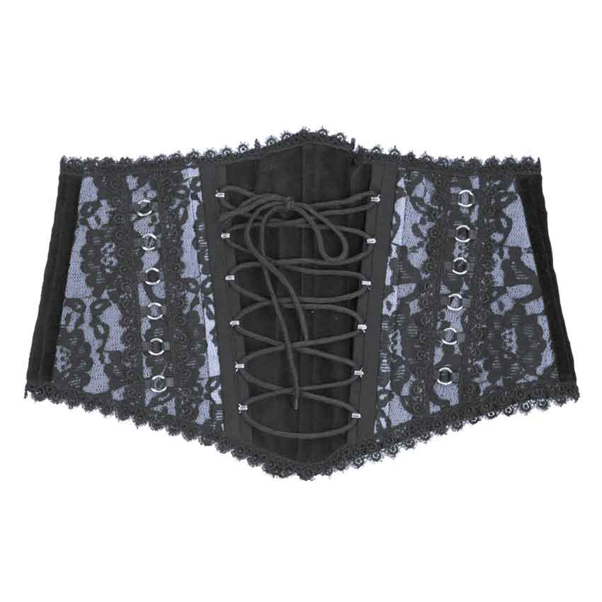 Open Black Waspie Waist Cincher - FX1007 - Medieval Collectibles