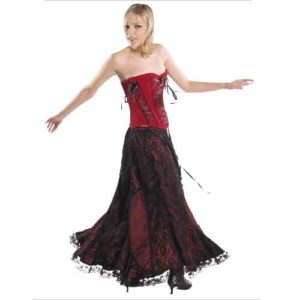 Triple Laced Gothic Corset - FX1041 - Medieval Collectibles