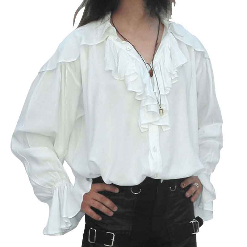 Mens Ruffled Shoulder Shirt - FX1070 ...