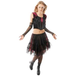 Gothic Short Skirt with Netting