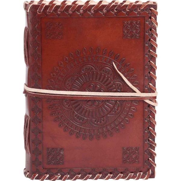 Embossed Mandala Leather Journal