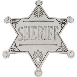 Nickel Western Sheriff Badge