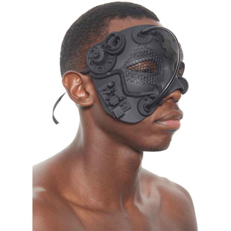 Black Steampunk Terminator Mask