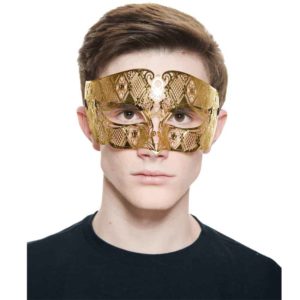 Gold Filigree Masquerade Mask