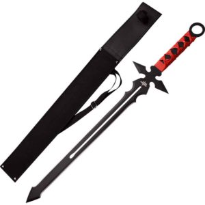 Red Wrapped Fantasy Short Sword