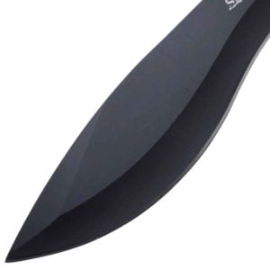 Black Swept Blade Survival Knife