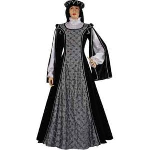 Silver Rose Renaissance Gown