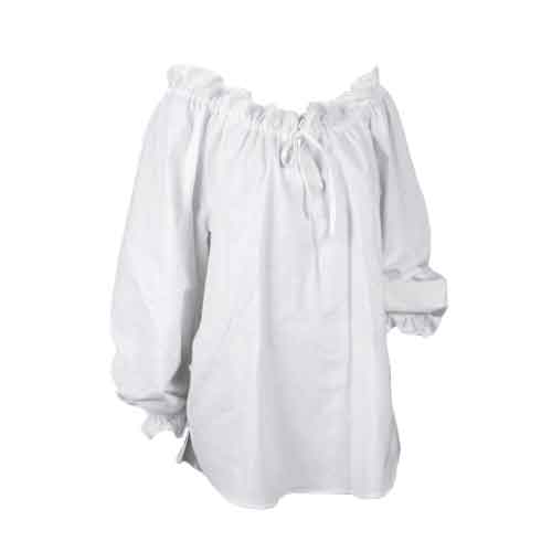 womens white pirate blouse