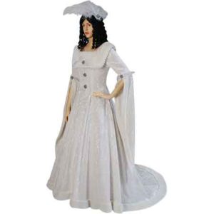 Feathered Renaissance Dress