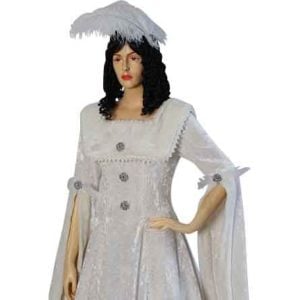 Feathered Renaissance Dress