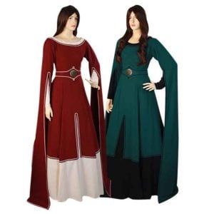 Draped Sleeve Medieval Dress