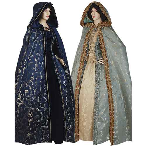 Womens Hooded Renaissance Cloak