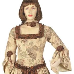 Floral Pattern Renaissance Dress