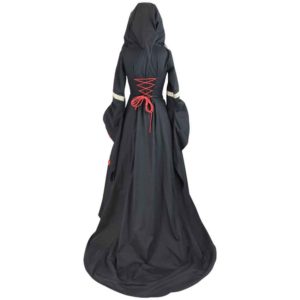 Hooded Renaissance Dress with Train