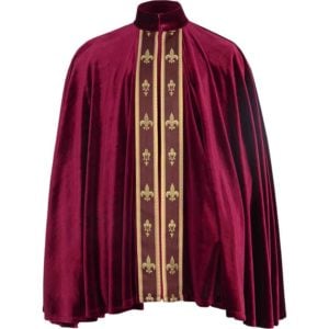 Regal Fleur de lis Short Cloak