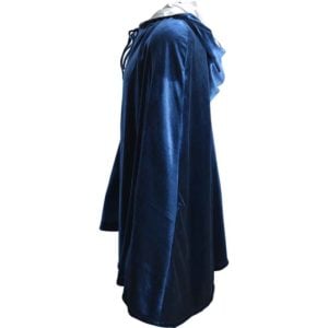 Short Velvet Cloak with Hood