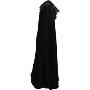 Long Velvet Cloak with Hood