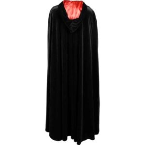 Long Velvet Cloak with Hood