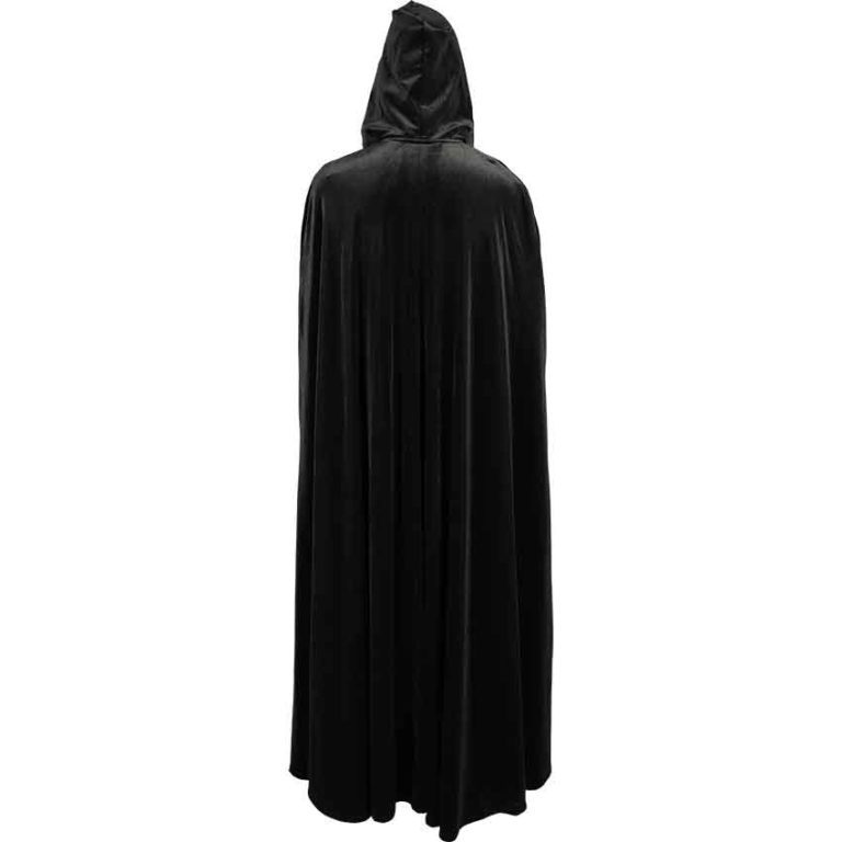 Long Velvet Cloak with Hood