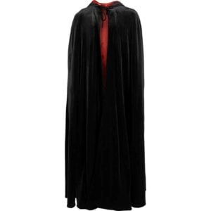 Long Velvet Cloak with Hood