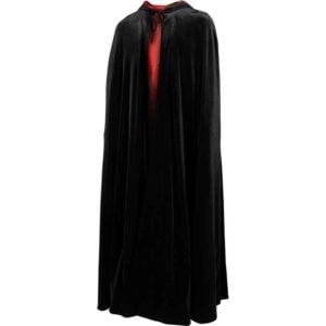 Long Velvet Cloak with Hood