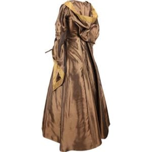 Hooded Renaissance Sorceress Dress – Bronze