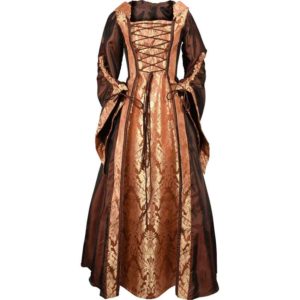 Alluring Damsel Dress with Hood – Copper
