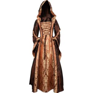 Alluring Damsel Dress with Hood – Copper