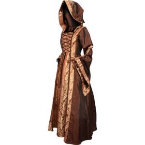 Alluring Damsel Dress with Hood – Copper