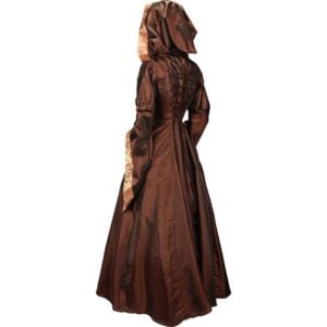 Alluring Damsel Dress with Hood – Copper