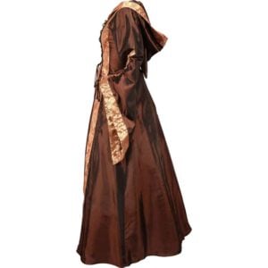 Alluring Damsel Dress with Hood – Copper