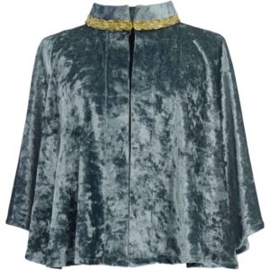 Womens Crushed Velvet Short Cloak