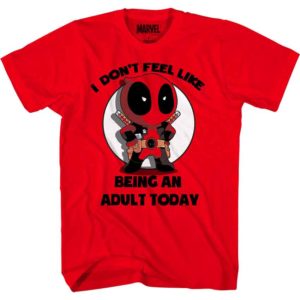 Chibi Deadpool Adults Only T-Shirt