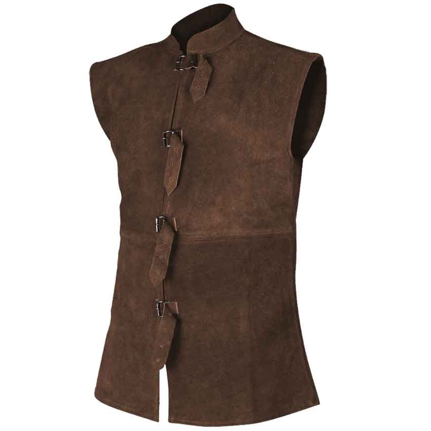 Orthello Suede Leather Vest - MY100112 - Medieval Collectibles