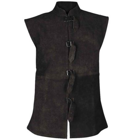 Orthello Suede Leather Vest - MY100112 - Medieval Collectibles