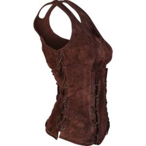 Sarina Suede Bodice