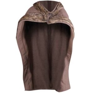 Bjorn Fur Trimmed Cape