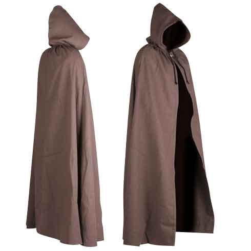 Voberry® 1PC Hooded Cloak Coat Wicca Robe Medieval Cape Shawl Halloween Party Purple L S 